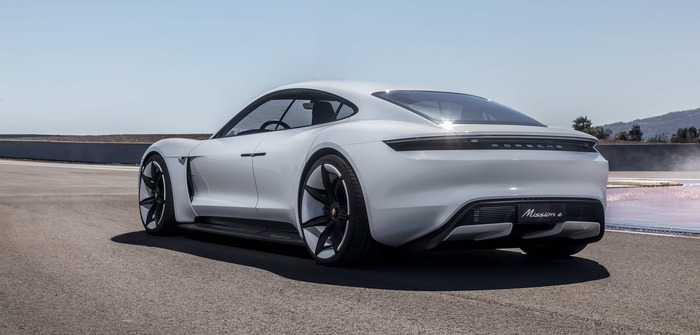 Series production of all-electric Porsche Taycan to begin in 2019