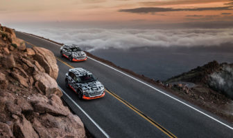 Audi demonstrates e-tron energy recuperation systems on Pikes Peak Audi demonstrates e-tron energy recuperation systems on Pikes Peak