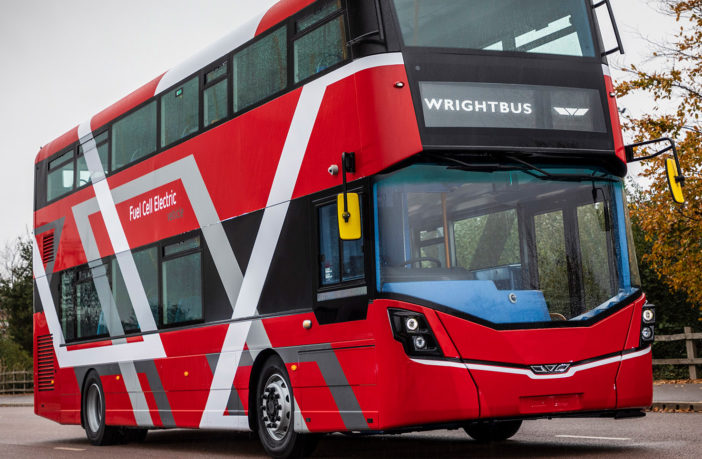 Wrightbus debuts world’s first fuel-cell double-deck bus