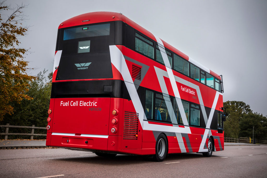 Wrightbus debuts world’s first fuel-cell double-deck bus 