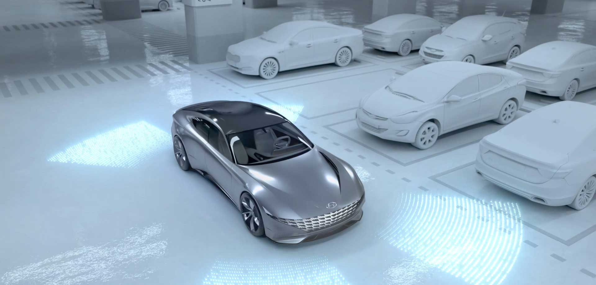 Hyundai unveils electric vehicle charging and automated parking systems