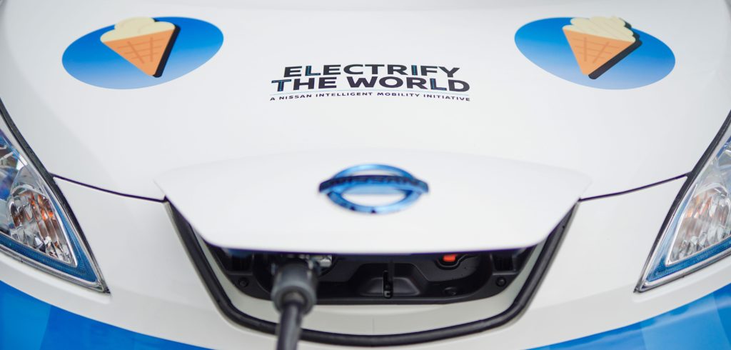 Nissan electric ice cream van