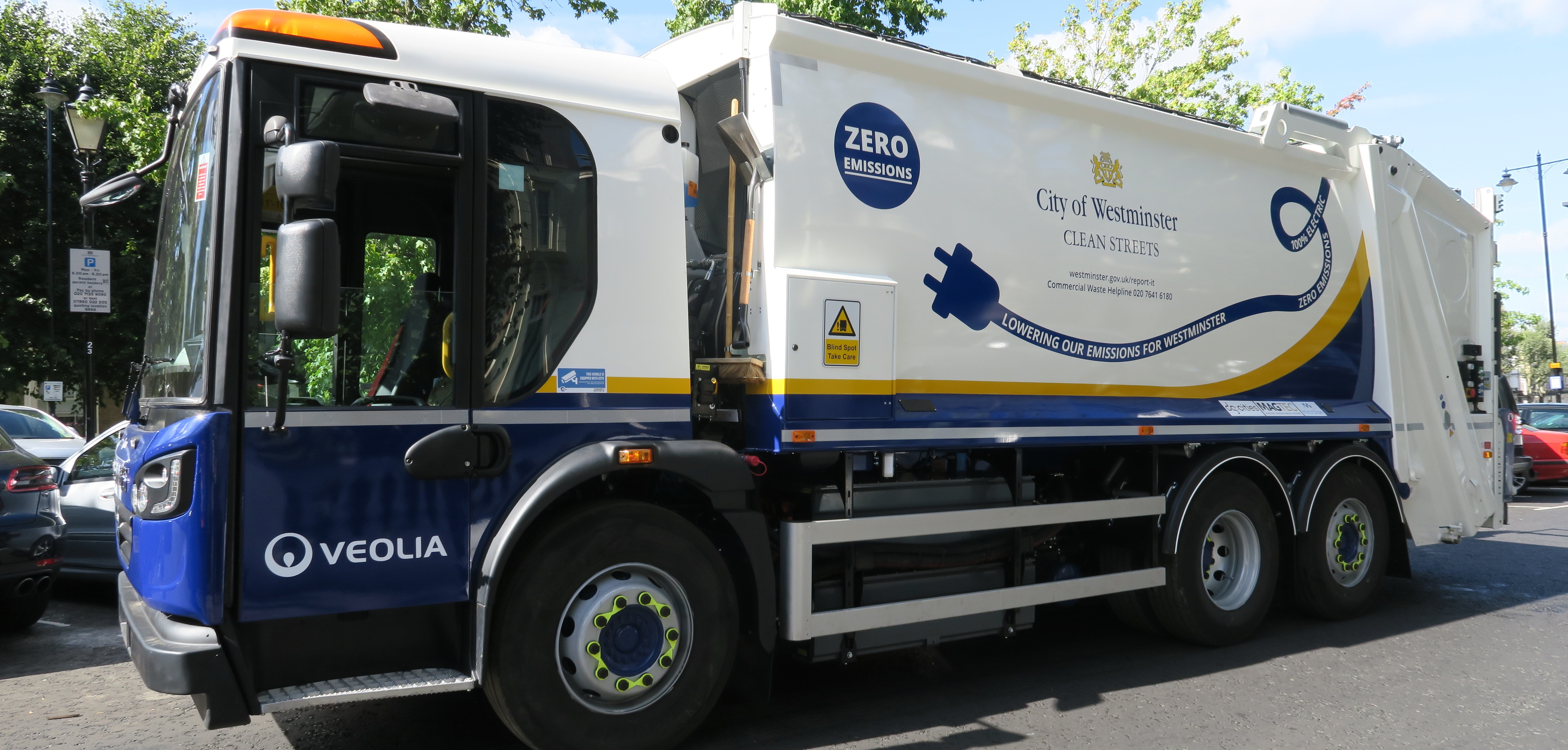 Refuse trucks transformed to run on electric power clean up London's