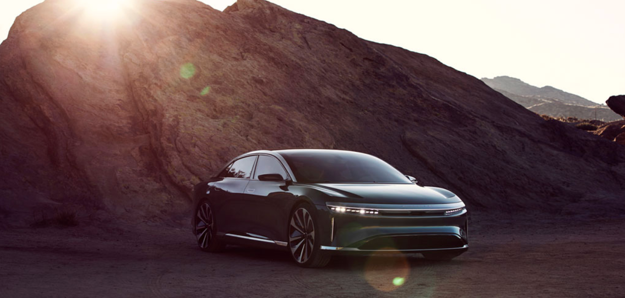 Lucid Air to be fastest ever charging electric vehicle, with 300 miles