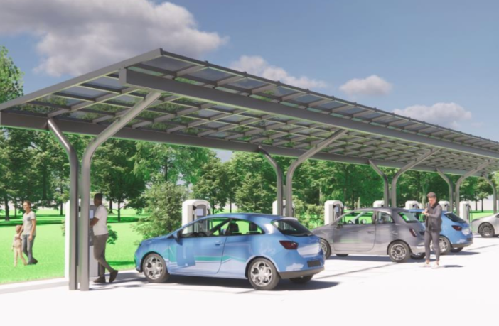 power electric vehicle charging hub 