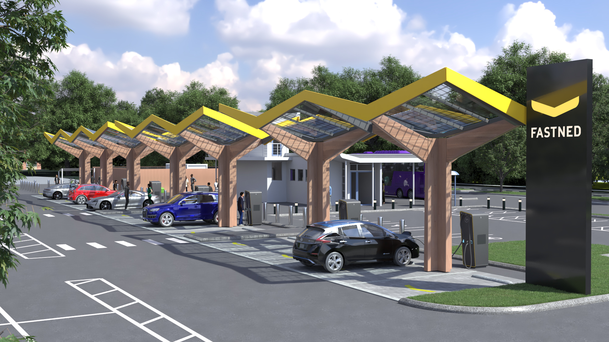 UK's largest and most powerful electric vehicle charging hub set for