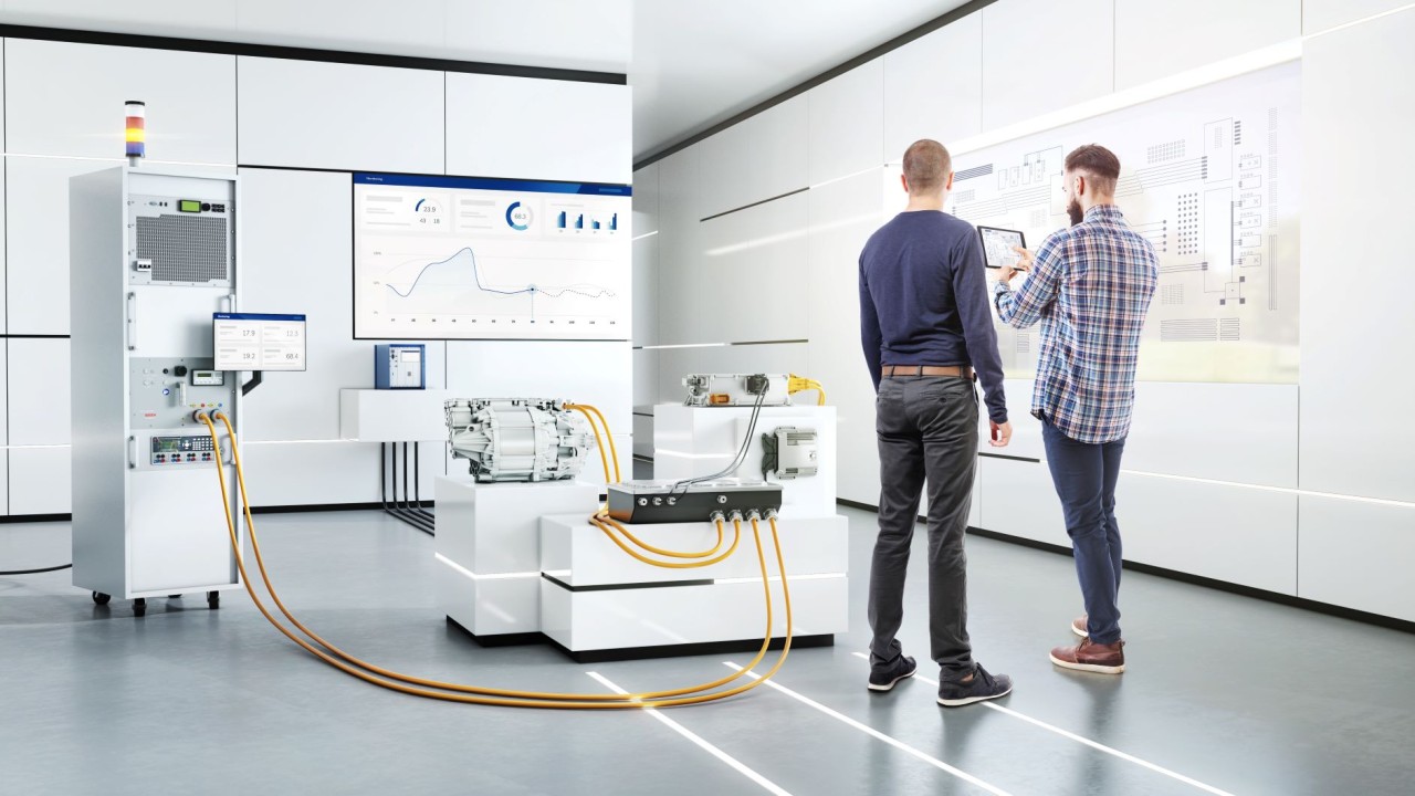 Bosch unveils new highvoltage lab rig for electric vehicle testing