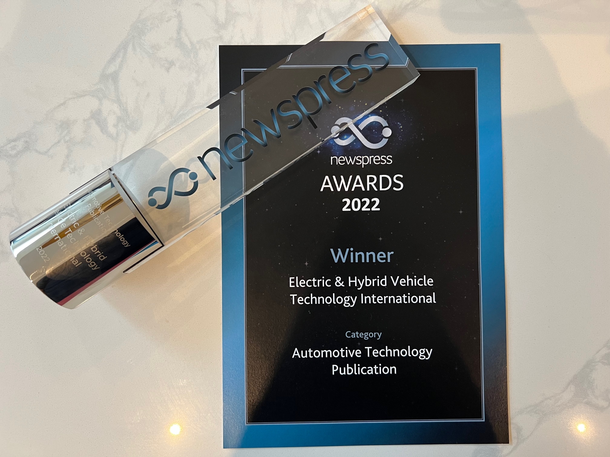 Electric and Hybrid Vehicle Technology International wins Automotive